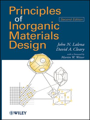 cover image of Principles of Inorganic Materials Design